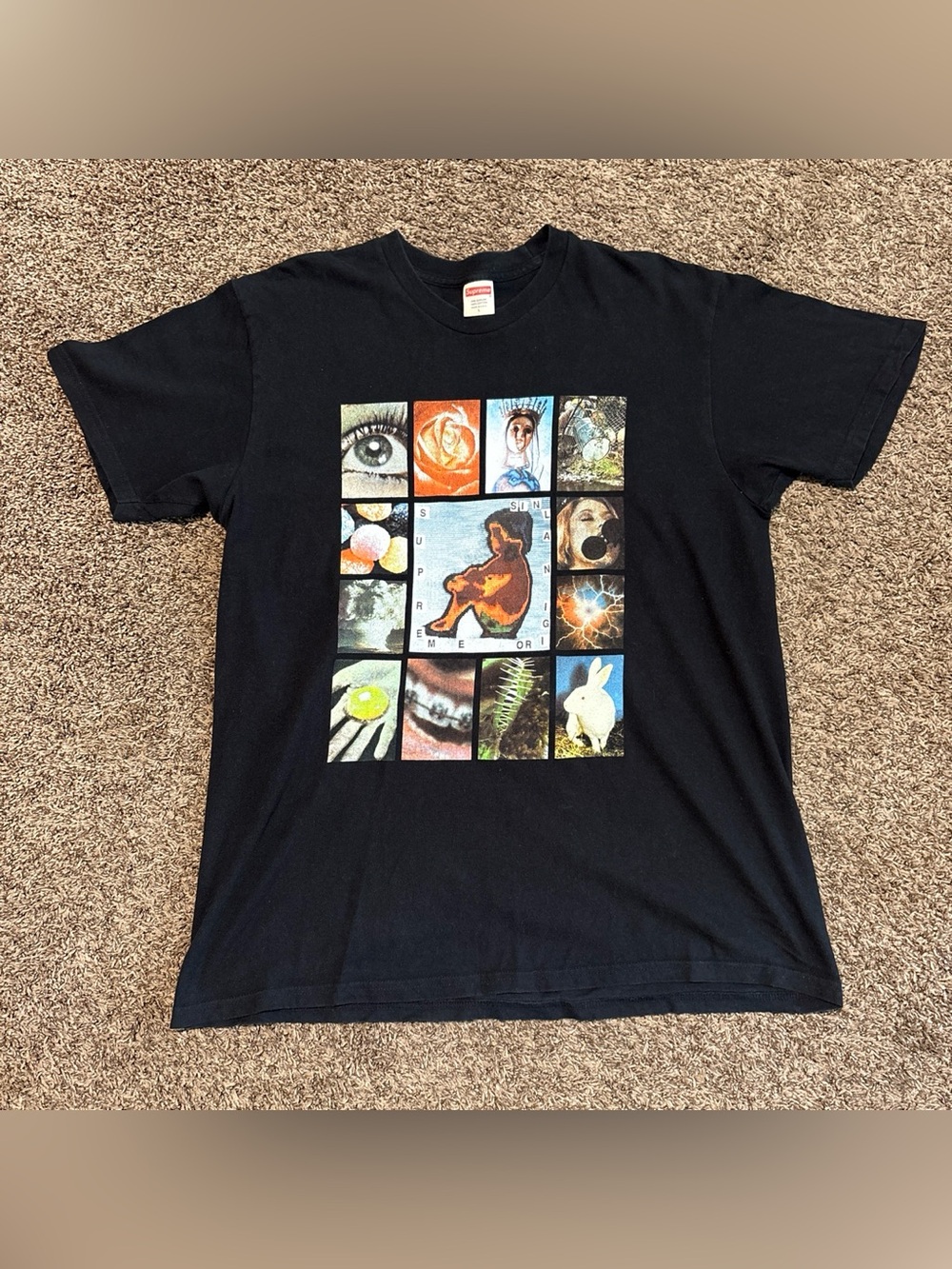 Supreme Original Sin Tee in black, Spring/Summer 2019 men size L